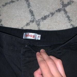 Hurley black size 3 SHORTS